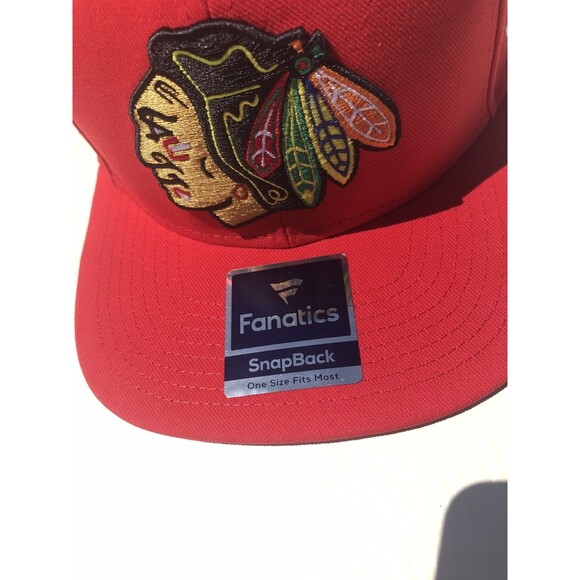Fanatics NHL CHICAGO Blackhawks Red Men’s SnapBack - Picture 3 of 10